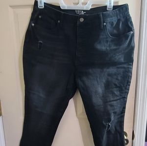 Black wripped jeans